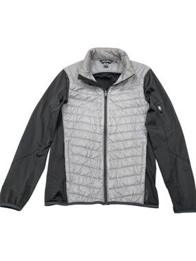 Eddie Bauer FreeHeat Puffer Lightweight Hideaway Hood Hooded Jacket Men's Small